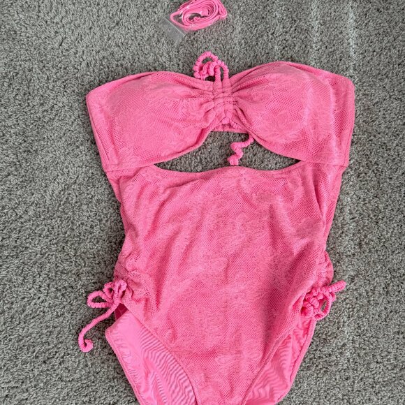 Aerie One Piece Pink Bathing Suit - Size XL - Picture 1 of 1